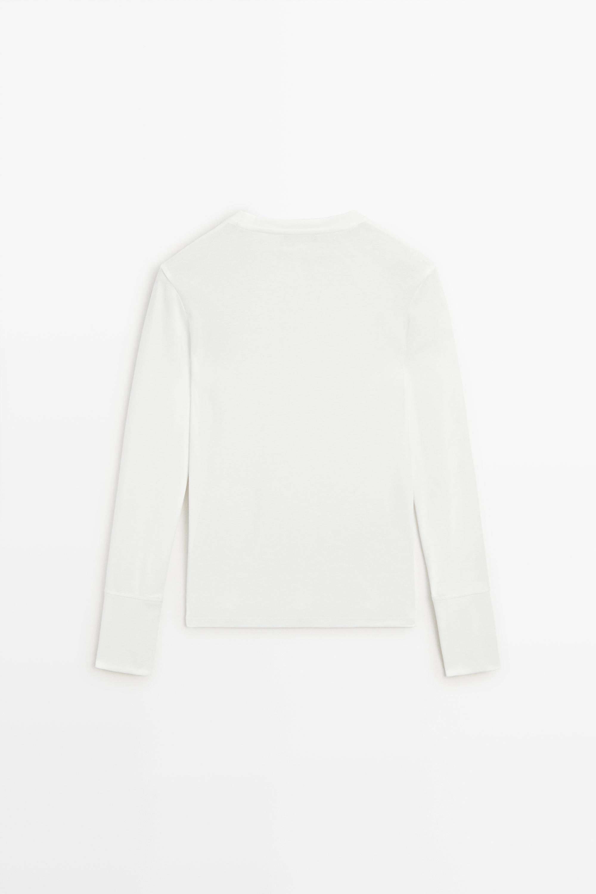 T-shirt à manches longues 100 % coton